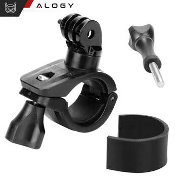 Držiak na bicykel pre GoPro Hero 12 11 10 9 8 7 DJI Action SJ7 SJ6 Kamera na riadidlá Motocykel Bicykel Alogy Swivel Black