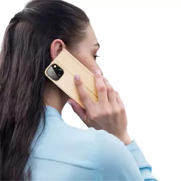 Dux Ducis Skin Pro Holster Cover Flip iPhone 13 zlatý