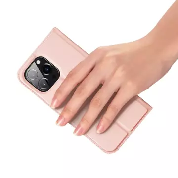 Dux Ducis Skin Pro puzdrový flipový kryt pre iPhone 14 Pro Max ružový