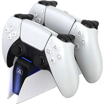 Dvojitá dokovacia stanica pre ovládač PlayStation 5 PS5 Pad White