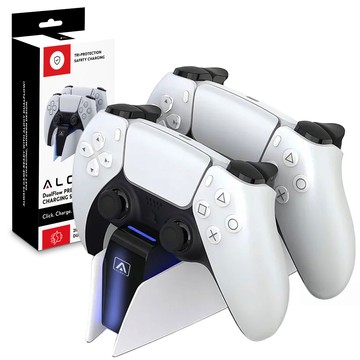 Dvojitá dokovacia stanica pre ovládač PlayStation 5 PS5 Pad White