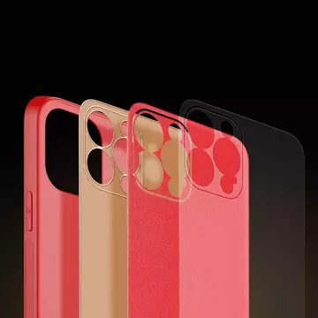 Elegantný kryt Dux Ducis Yolo vyrobený z koženky iPhone 13 Pro Max červený