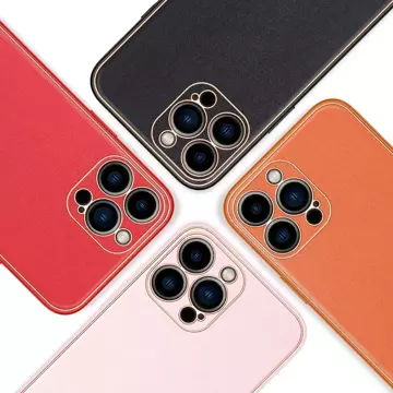 Elegantný kryt Dux Ducis Yolo vyrobený z koženky iPhone 13 Pro Max červený