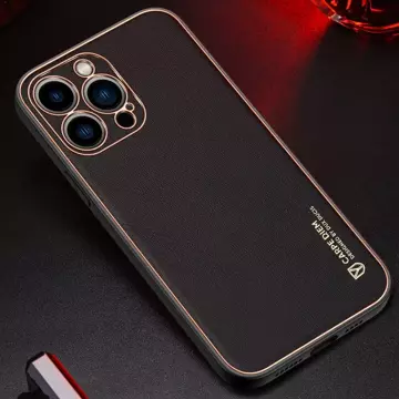 Elegantný kryt Dux Ducis Yolo vyrobený z koženky iPhone 13 Pro Max červený