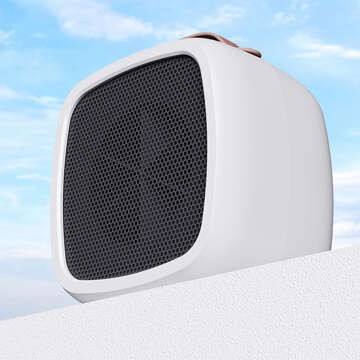 Elektrický ohrievač Farelka ventilátorový ohrievač mini 500W ohrievač stolný ohrievač pre Alogy biely