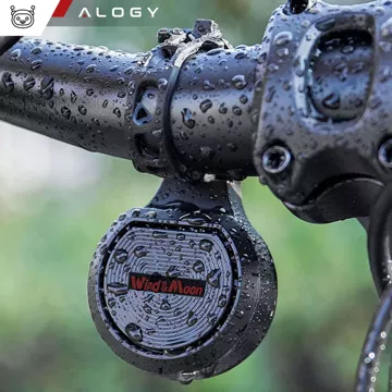 Elektrický zvonček 2v1 cykloalarm Alogy Waterproof Electric Bell na vodotesný bicykel čierny