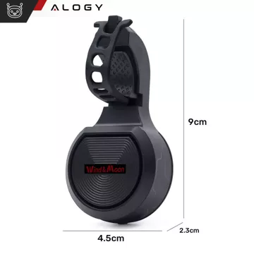 Elektrický zvonček 2v1 cykloalarm Alogy Waterproof Electric Bell na vodotesný bicykel čierny