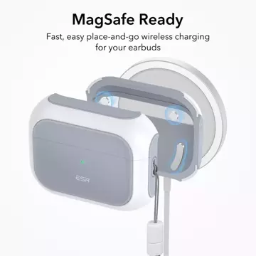 Esr orbit halolock magsafe apple airpods pro 1/2 biele