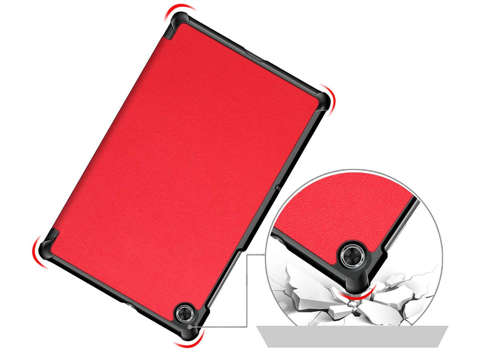 Etui Alogy Book Cover pre Lenovo M10 Gen 2 TB-X306 Czerwone