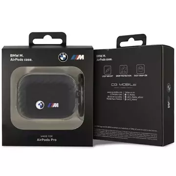 Etui BMW BMAPWMPUCA2 do krytu AirPods Pro Carbon Double Metal Logo