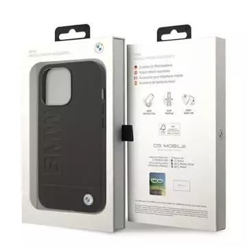 Etui BMW BMHCP14XSLLBK do iPhone 14 Pro Max 6,7" kožená známka