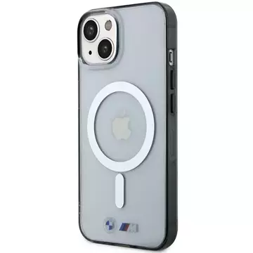 Etui BMW BMHMP14MHCRS pre iPhone 14 Plus 6,7" pevný obal Silver Ring MagSafe