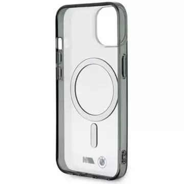 Etui BMW BMHMP14MHCRS pre iPhone 14 Plus 6,7" pevný obal Silver Ring MagSafe