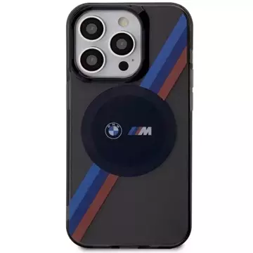 Etui BMW BMHMP14XHDTK do Apple iPhone 14 Pro Max 6,7" pevné puzdro Tricolor Stripes MagSafe