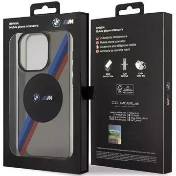 Etui BMW BMHMP14XHDTK do Apple iPhone 14 Pro Max 6,7" pevné puzdro Tricolor Stripes MagSafe