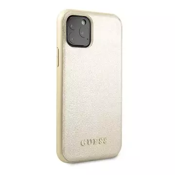 Etui Guess GUHCN58IGLGO do Apple iPhone 11 Pro zlatý/zlatý pevný obal Iridescent