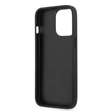 Etui Guess GUHCP13L4GMRGR do Apple iPhone 13 Pro / 13 6,1" szary/sivé pevné puzdro 4G s kruhovým stojanom