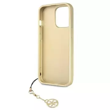 Etui Guess GUHCP13XGF4GBR do Apple iPhone 13 Pro Max 6,7" brązový/hnedý pevný obal 4G Charms Collection