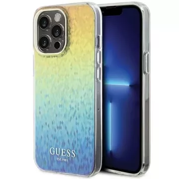 Etui Guess GUHCP15XHDECMI na iPhone 15 Pro Max 6,7" wielokolorowy pevné puzdro IML Faceted Mirror Disco Iridescent