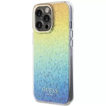 Etui Guess GUHCP15XHDECMI na iPhone 15 Pro Max 6,7" wielokolorowy pevné puzdro IML Faceted Mirror Disco Iridescent