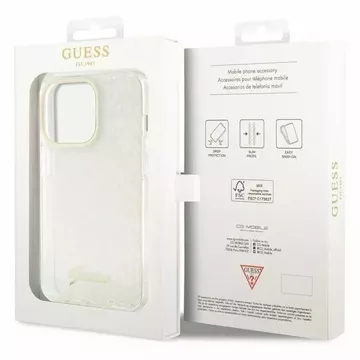 Etui Guess GUHCP15XHDECMP pre iPhone 15 Pro Max 6,7" ružové/ružové pevné puzdro IML Faceted Mirror Disco Iridescent