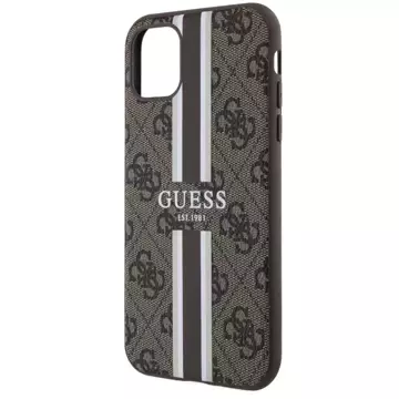 Etui Guess GUHMN61P4RPSW na iPhone 11 / Xr pevné puzdro 4G Printed Stripes MagSafe