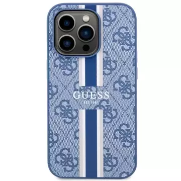 Etui Guess GUHMP14XP4RPSB na iPhone 14 Pro Max 6,7" pevné puzdro 4G Printed Stripes MagSafe