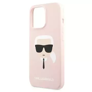 Etui Karl Lagerfeld KLHCP13LSLKHLP pre iPhone 13 Pro / 13 6,1" pevné puzdro Silikónová Karl`s Head