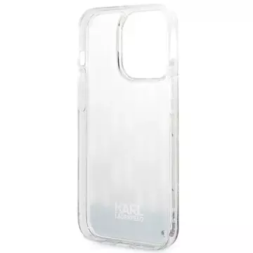 Etui Karl Lagerfeld KLHCP14LLMNMS na iPhone 14 Pro 6,1" pevné puzdro Liquid Glitter Monogram