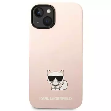 Etui Karl Lagerfeld KLHCP14MSLCTPI pre iPhone 14 Plus 6,7" pevné puzdro Silikónové telo Choupette