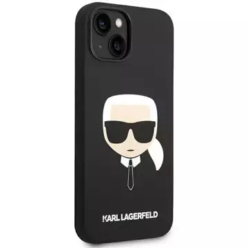 Etui Karl Lagerfeld KLHMP14MSLKHBK na iPhone 14 Plus 6,7" pevné puzdro Silicone Karl`s Head Magsafe