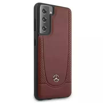 Etui Mercedes MEHCS21MARMRE do Samsung Galaxy S21 Plus G996 pevné puzdro Urban Line