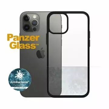 "Etui PanzerGlass ClearCase na iPhone 12/12 Pro 6,1\" Antibakteriálne čierne/čierne"