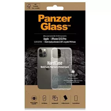 Etui PanzerGlass ClearCase pre iPhone 12/12 Pro Antibakteriálne vojenské číre 0378