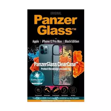 Etui PanzerGlass ClearCase pre iPhone 12 Pro Max 6,7" antibakteriálne čierne/čierne