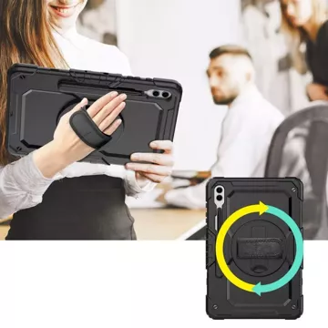 Etui Solid360 do Samsung Galaxy Tab S9 Plus 12.4 X810 / X816B čierny