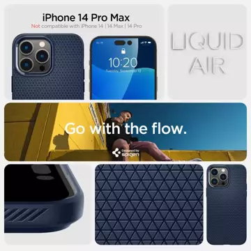 Etui Spigen Liquid Air pre Apple iPhone 14 Pro Max Navy Blue