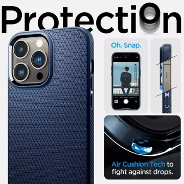 Etui Spigen Liquid Air pre Apple iPhone 14 Pro Max Navy Blue