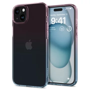 Etui Spigen Liquid Crystal pre iPhone 15 gradácie ružová