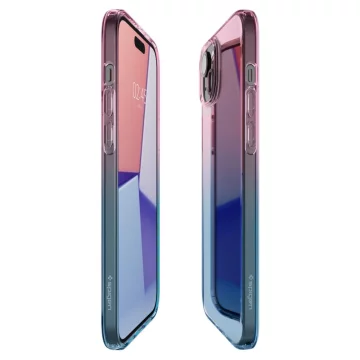 Etui Spigen Liquid Crystal pre iPhone 15 gradácie ružová