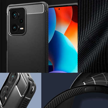 Etui Spigen Rugged Armor do Xiaomi Redmi Note 12 Pro Plus 5G Matte Black