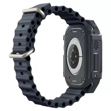 Etui Spigen Rugged Armor pre Apple Watch Ultra 1/2 (49 mm) tmavosivá