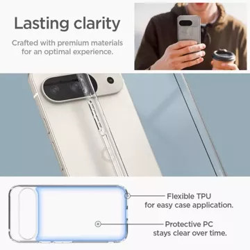 Etui Spigen Ultra Hybrid Google Pixel 9/9 Pro Crystal Clear