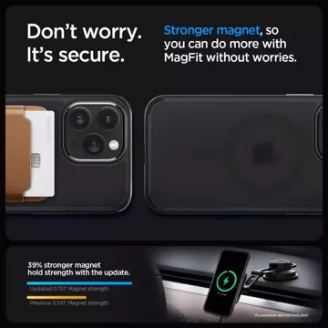 Etui Spigen Ultra Hybrid Mag MagSafe pre Apple iPhone 15 Pro Max Frost Black