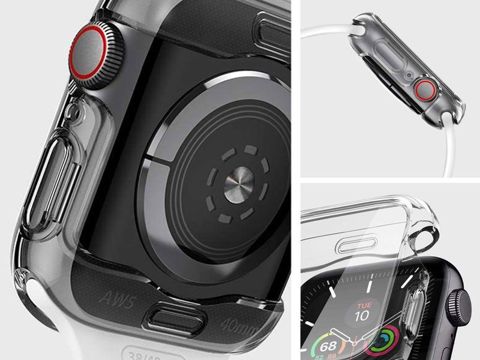 Etui Spigen Ultra Hybrid do Apple Watch Series 4/5/6/SE 40 mm Crystal Clear