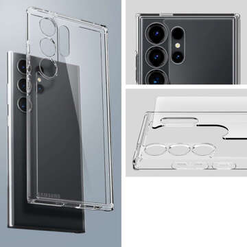 Etui Spigen Ultra Hybrid pre Samsung Galaxy S24 Ultra Crystal Clear