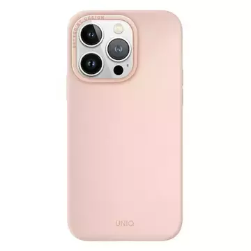 Etui na telefón UNIQ Lino Hue do Apple iPhone 14 Pro 6,1" Magclick Charging ružový/červená ružová