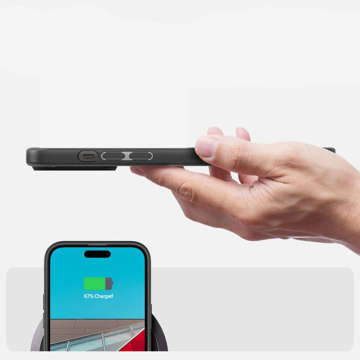 Etui obudowa puzdro Spigen Ultra Hybrid do Apple iPhone 14 Pro Matte Black Kabel 1m Lightning