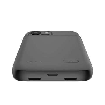 Etui powerbanka PowerCase 4700mAh pre Apple iPhone 12 Mini / 13 Mini Black