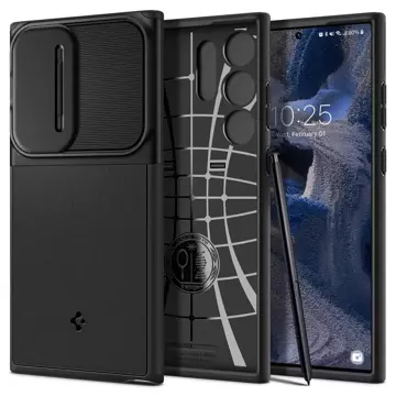 Etui telefónu Spigen Optik Armor pre Samsung Galaxy S23 Ultra Black